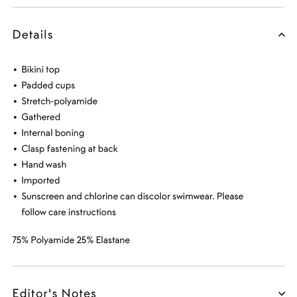 Marysia size medium Venice black bikini top. Mint condition - Picture 5 of 9